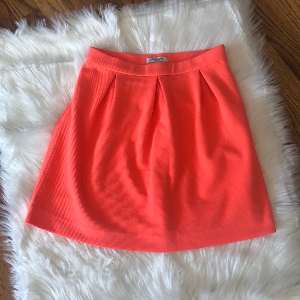 Madewell Coral Skirt Size 4